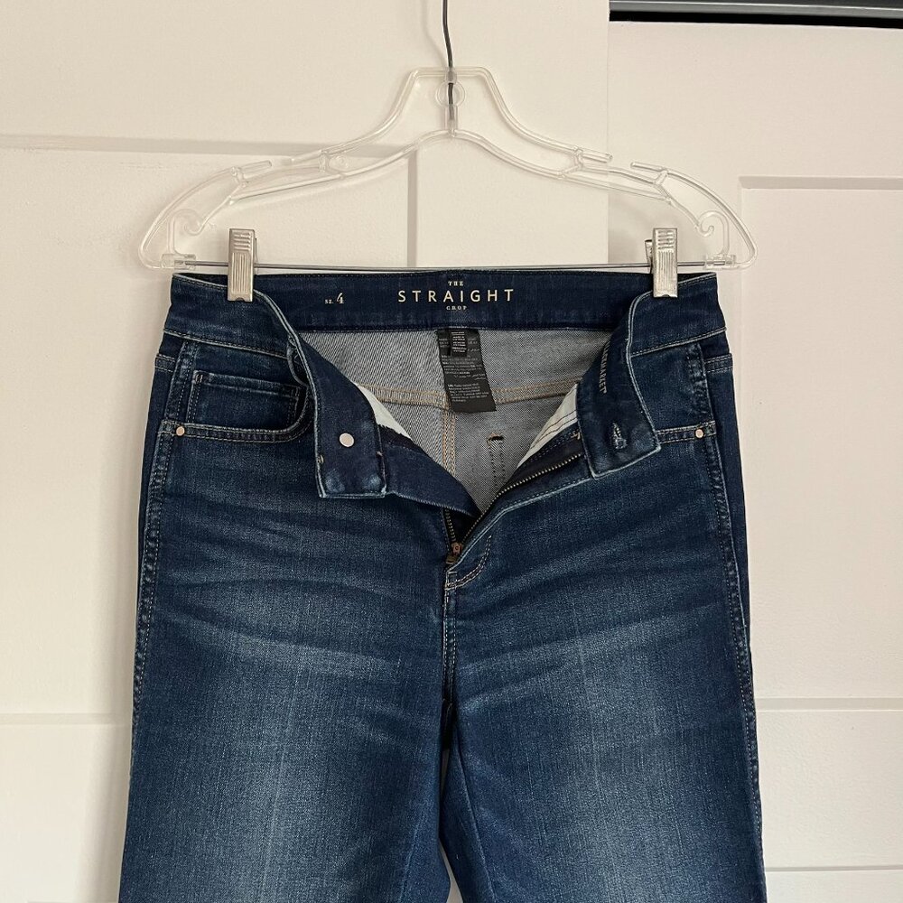 White House Black Market High Rise Straight Crop Jeans - Picture 5 of 6
